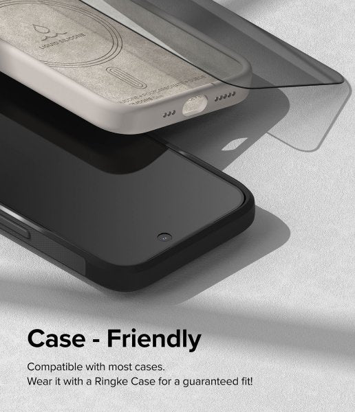 Ringke iPhone 15 Pro Max Skjermbeskytter Privacy Tempered Glass Installation Jig