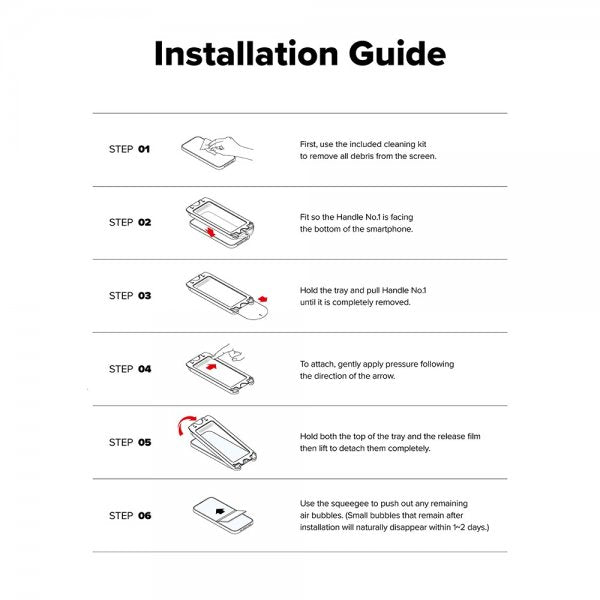 Ringke iPhone 16 Pro Max Skjermbeskytter Easy Slide Privacy 2-pakning