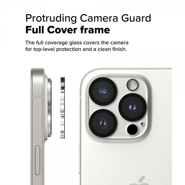 Ringke iPhone 16 Pro/16 Pro Max Kamerabeskytter Camera Protector Glass 2-pakning