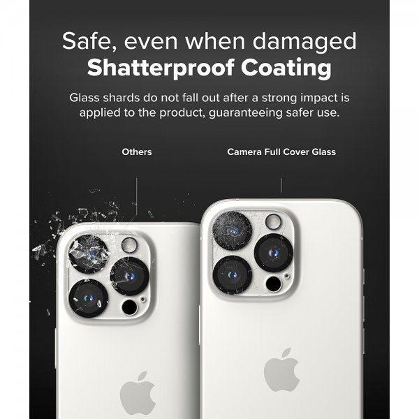 Ringke iPhone 16 Pro/16 Pro Max Kamerabeskytter Camera Protector Glass 2-pakning