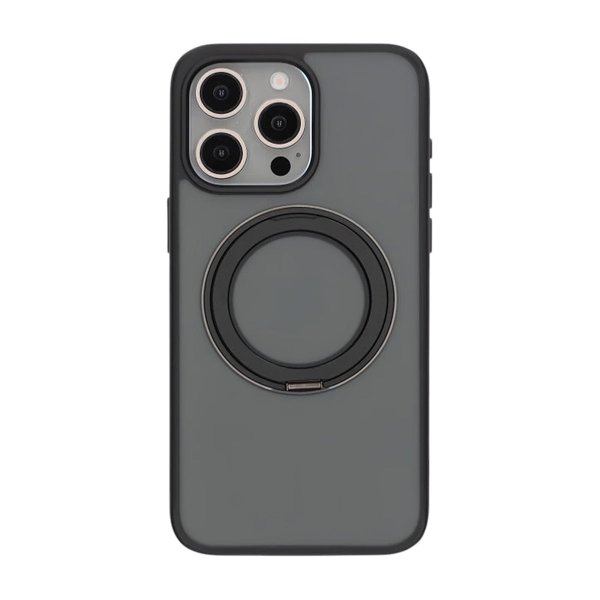 iPhone 15 Pro Max Deksel Roterbart Stativ Svart
