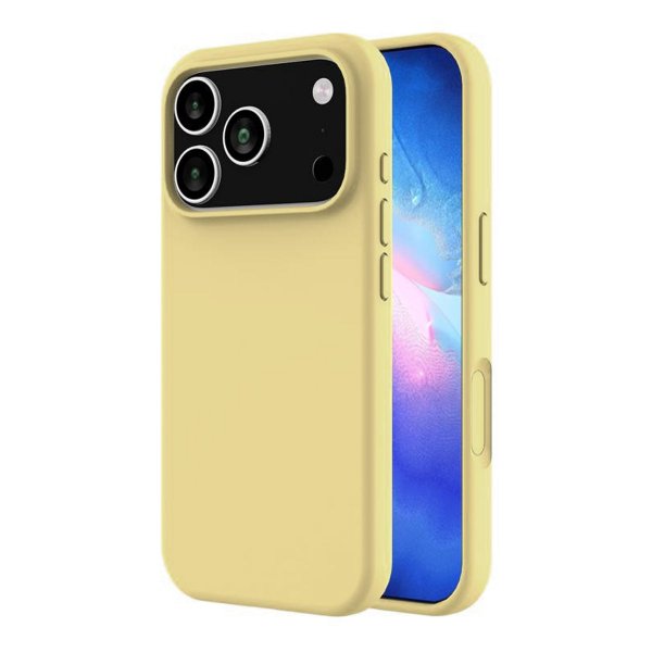 Rvelon iPhone 17 Pro Max Deksel Silikon MagSafe Gul
