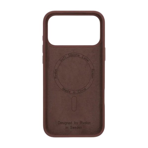 Rvelon iPhone 17 Pro Max Deksel Silikon MagSafe Brun