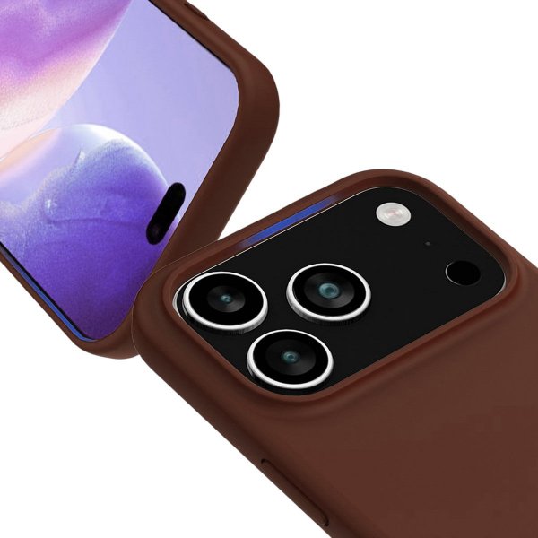 Rvelon iPhone 17 Pro Max Deksel Silikon MagSafe Brun