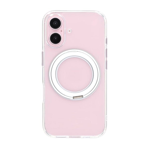 iPhone 16 Deksel Roterbart Stativ Transparent