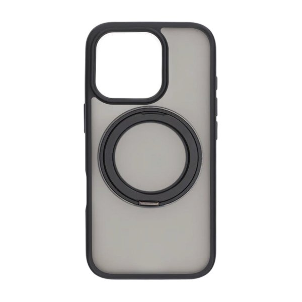 iPhone 16 Pro Deksel Roterbart Stativ Svart