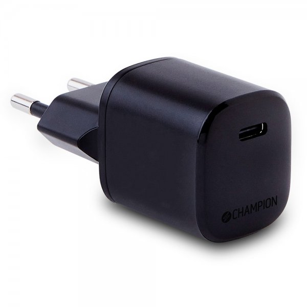 Champion Lader med Kabel Fast Charger Kit USB-C to Lightning 20W Svart