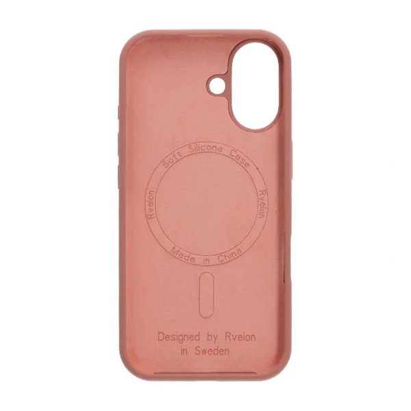 Rvelon iPhone 17 Deksel Silikon MagSafe Rosa