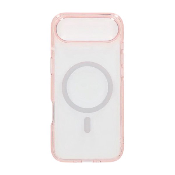 iPhone Air Deksel TPU MagSafe Rosa Transparent