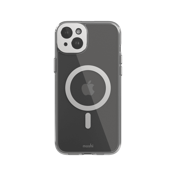 Moshi iPhone 15 Plus Deksel iGlaze MagSafe Luna Silver