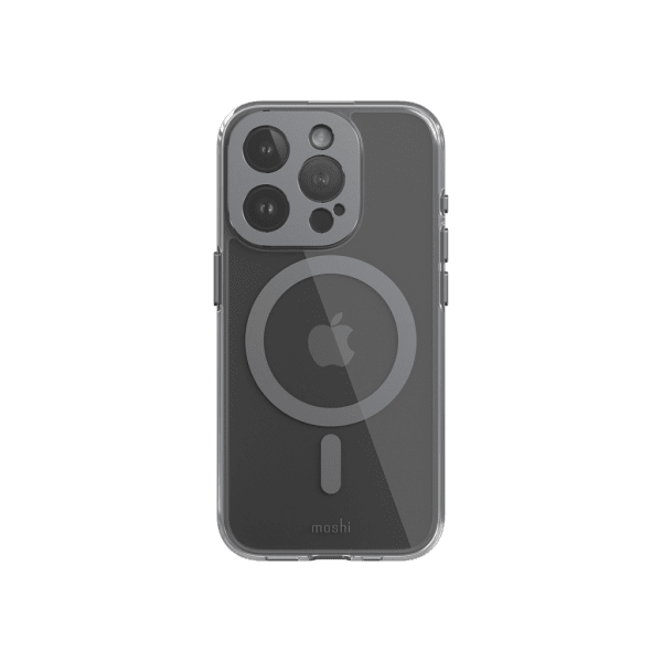 Moshi iPhone 15 Pro Deksel iGlaze MagSafe Meteorite Gray