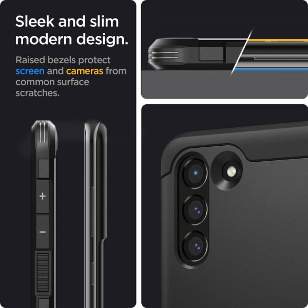 Spigen Samsung Galaxy S21 FE Deksel Tough Armor Svart