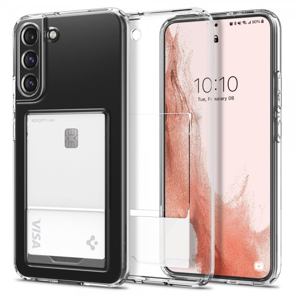 Spigen Samsung Galaxy S22 Deksel Crystal Slot Crystal Clear