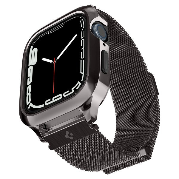 Spigen Apple Watch 45mm Armbånd Metal Fit Pro Graphite