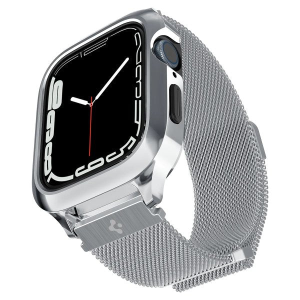 Spigen Apple Watch 40mm Armbånd Metal Fit Pro Sølv