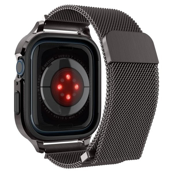 Spigen Apple Watch 40mm Armbånd Metal Fit Pro Graphite