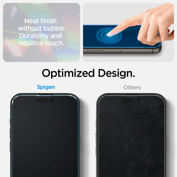 Spigen iPhone 14 Pro Max Deksel Skjermbeskytter Crystal Pack Crystal Clear
