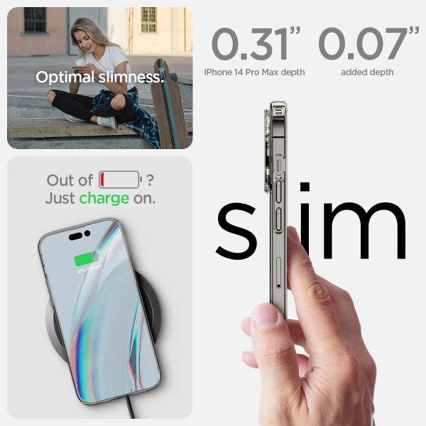 Spigen iPhone 14 Pro Max Deksel Skjermbeskytter Crystal Pack Crystal Clear