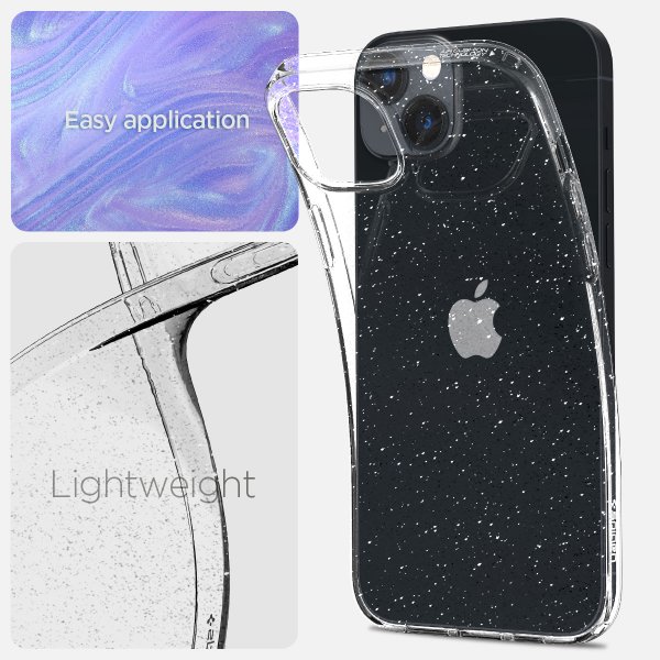 Spigen iPhone 14 Plus Deksel Liquid Crystal Glitter Crystal Quartz