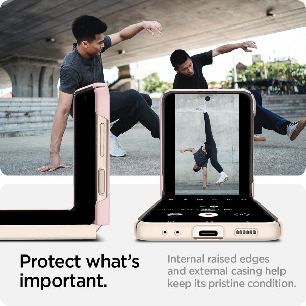 Spigen Samsung Galaxy Z Flip 4 Deksel AirSkin Cotton Pink