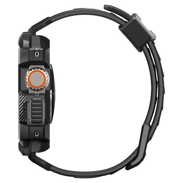 Spigen Apple Watch Ultra Deksel Armbånd Rugged Armor Pro Svart