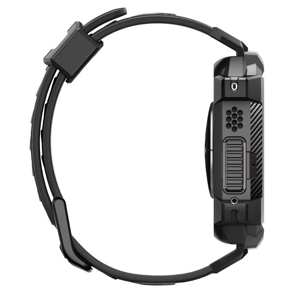 Spigen Apple Watch Ultra Deksel Armbånd Rugged Armor Pro Svart