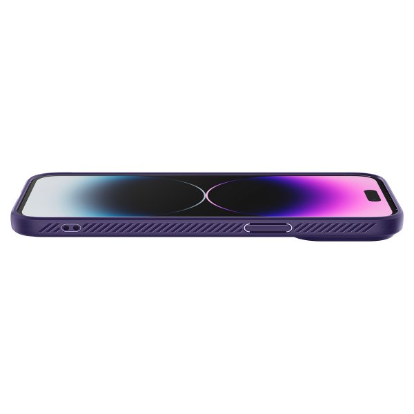 Spigen iPhone 14 Pro Max Deksel Liquid Air Deep Purple