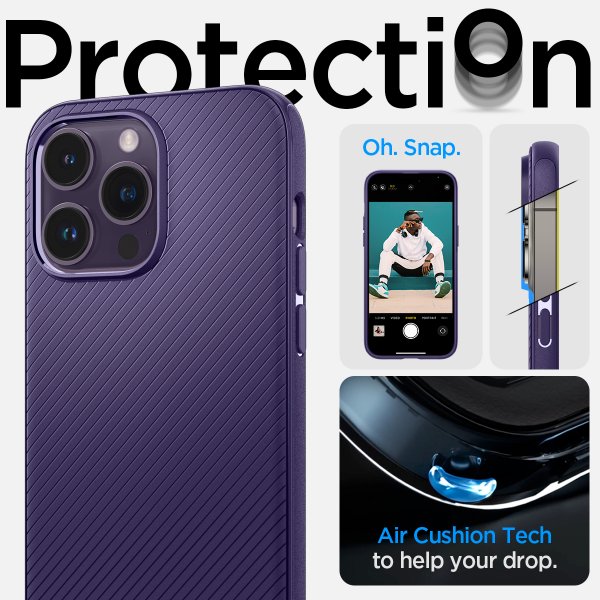 Spigen iPhone 14 Pro Deksel Mag Armor MagFit Deep Purple