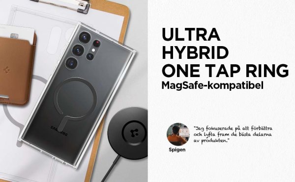 Spigen Samsung Galaxy S23 Ultra Deksel Ultra Hybrid OneTap Ring MagSafe