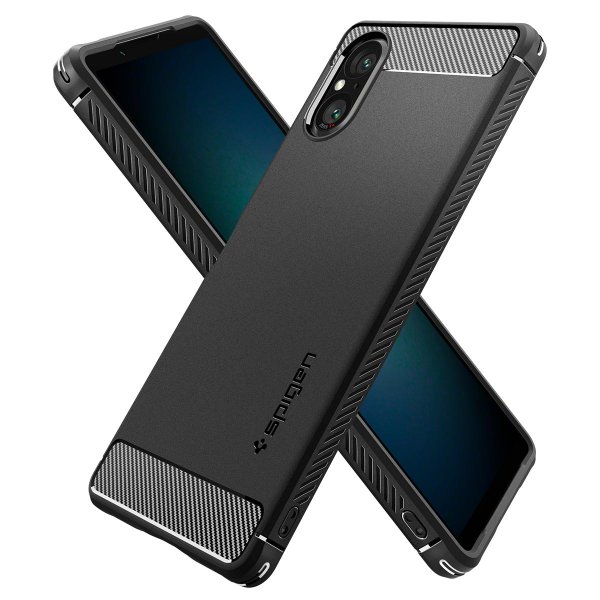 Spigen Sony Xperia 5 V Deksel Rugged Armor Matte Black