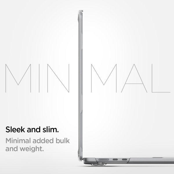 Spigen Macbook Air 15 M2 (A2941)/M3 (A3114) Deksel Thin Fit Crystal Clear