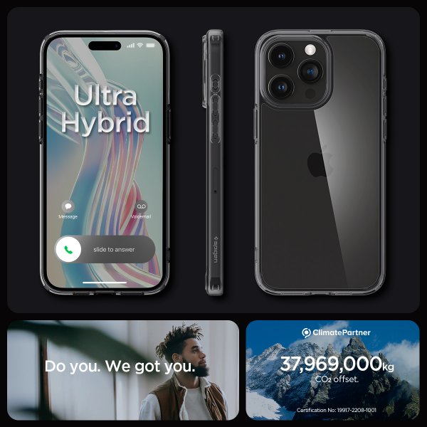 Spigen iPhone 15 Pro Deksel Ultra Hybrid Space Crystal