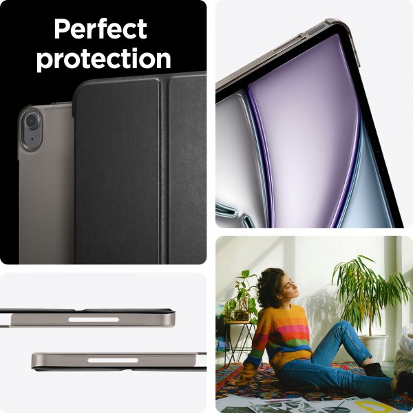Spigen iPad Air 13 (M2/M3) Etui Smart Fold Svart