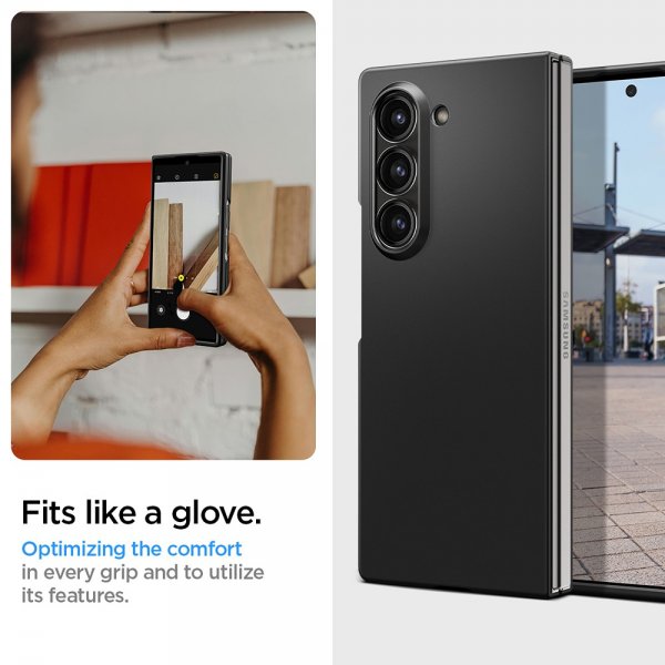 Spigen Samsung Galaxy Z Fold 6 Deksel Air Skin Svart