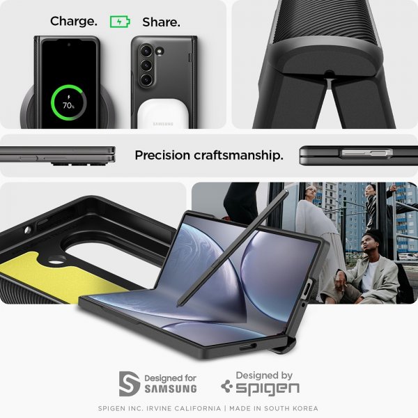 Spigen Samsung Galaxy Z Fold 6 Deksel Slim Armor Pro Svart