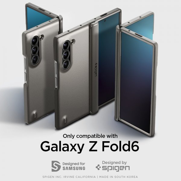 Spigen Samsung Galaxy Z Fold 6 Deksel Slim Armor Pro Gunmetal