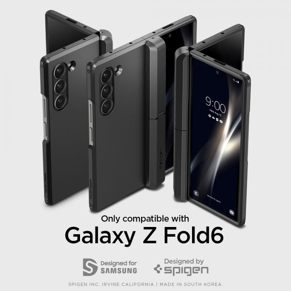 Spigen Samsung Galaxy Z Fold 6 Deksel Tough Armor Pro P Svart