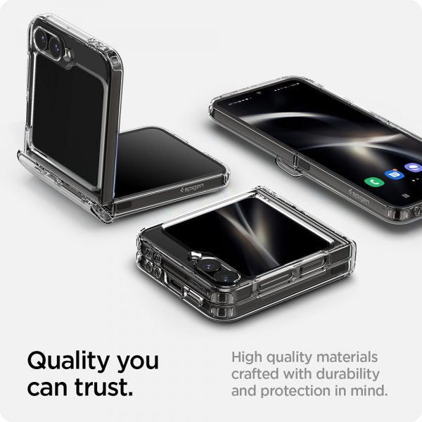 Spigen Samsung Galaxy Z Flip 6/Flip 7 FE Deksel Ultra Hybrid Pro Crystal Clear