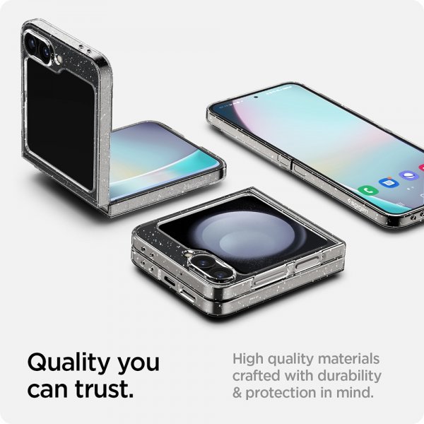 Spigen Samsung Galaxy Z Flip 6/Flip 7 FE Deksel Air Skin Glitter Crystal Quartz