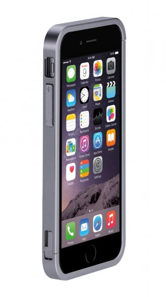 Just Mobile iPhone 6/6s Plus Skall AluFrame Aluminum Bumper Grå
