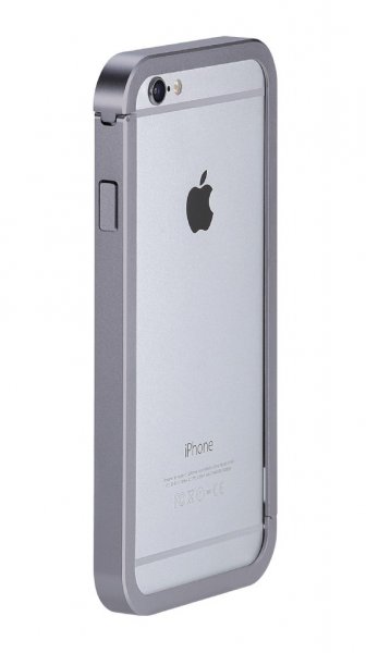 Just Mobile iPhone 6/6s Plus Skall AluFrame Aluminum Bumper Grå