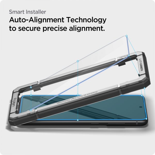 Spigen Samsung Galaxy S21 FE Skjermbeskytter GLAS.tR ALIGNmaster 2-pack