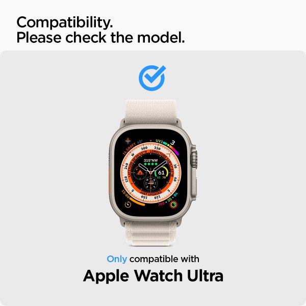 Spigen Apple Watch Ultra Skjermbeskytter GLAS.tR EZ Fit 2-pakning