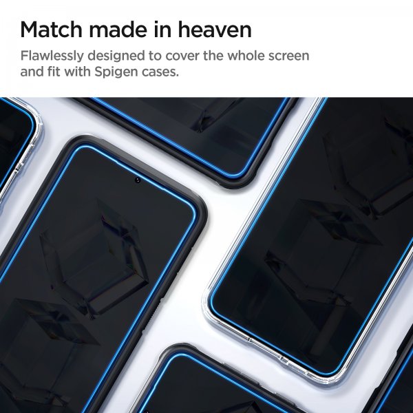 Spigen Samsung Galaxy S23 Plus Skjermbeskytter GLAS.tR EZ Fit 2-pakning