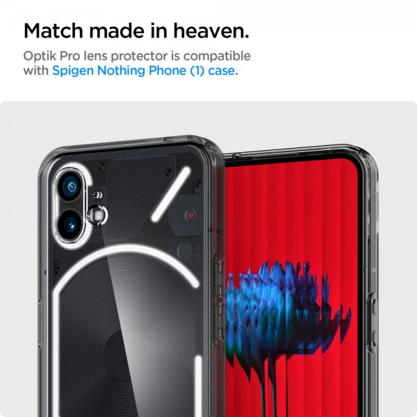 Spigen Nothing Phone (1) Kamerabeskytter GLAS.tR EZ Fit Optik Pro 2-pakning Svart