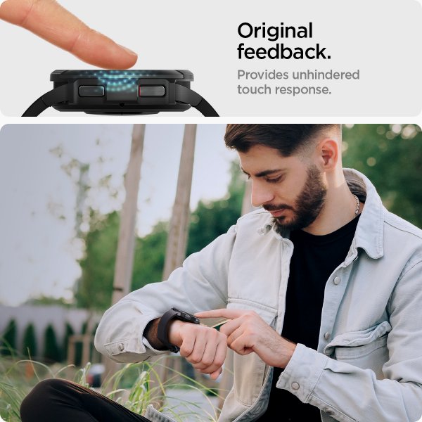 Spigen Samsung Galaxy Watch 6 Classic 43mm Skjermbeskytter GLAS.tR EZ Fit 2-pakning