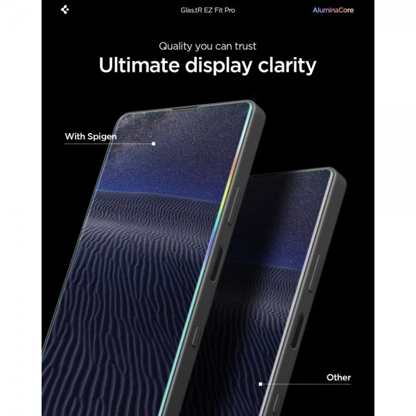 Spigen Sony Xperia 10 VII Skjermbeskytter GLAS.tR EZ Fit Pro 2-pakning
