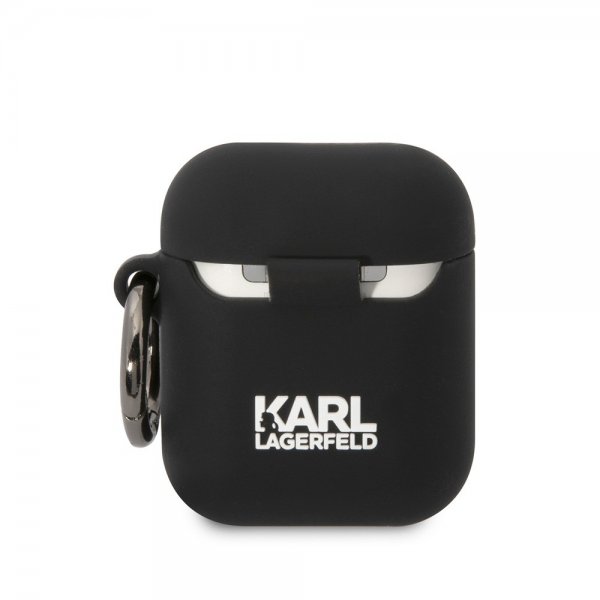 Karl Lagerfeld AirPods 1/2 Deksel 3D Logo Svart
