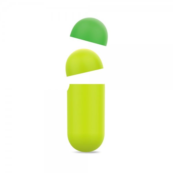 Puro AirPods 1/2 Deksel Icon Gul