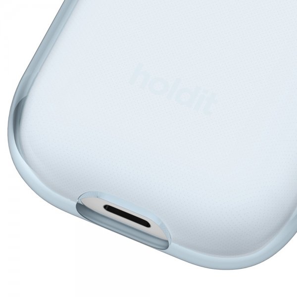 holdit AirPods 1/2 Deksel Seethru Mineral Blue